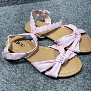 Fabkids Toddler Girl's Knot Strap Sandal in Pink, Size‎ 13